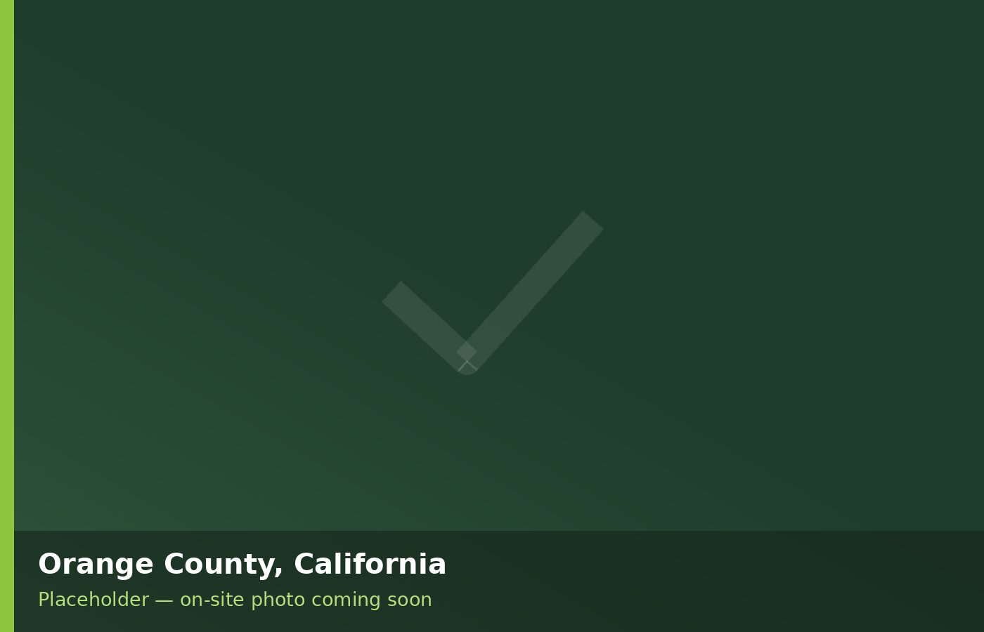 Environmental testing service area: Orange, California